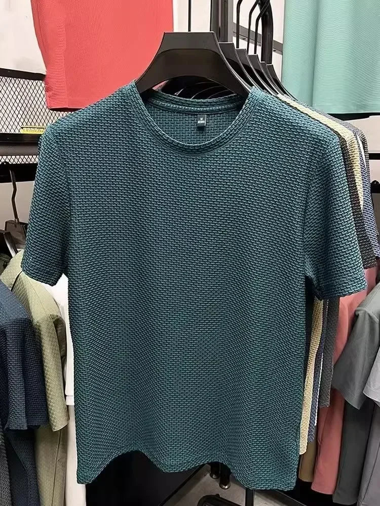 Camisa Básica Masculina – Seda de Gelo