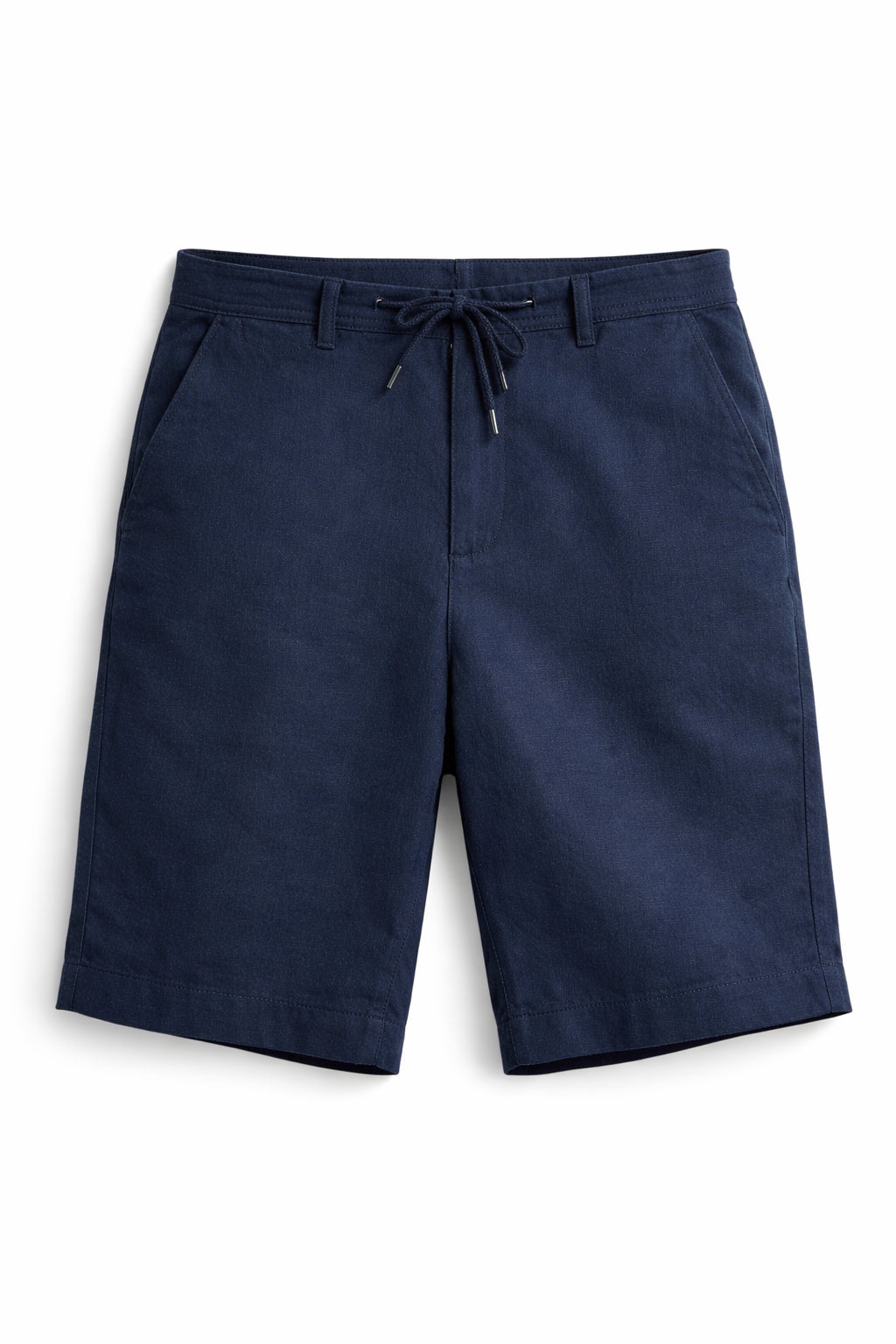 Bermuda Básica Masculina Sarja Em Linho - Azul