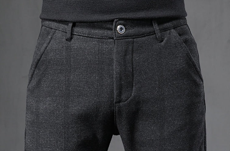 Calça de Alfaiataria Masculina Xadrez Kensington