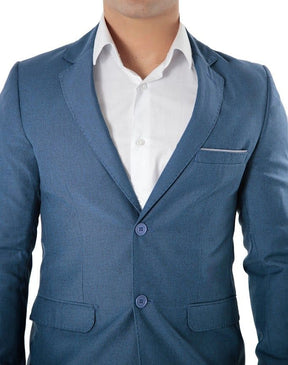 Blazer Slim Masculino Azul em Poliviscose | Habitat