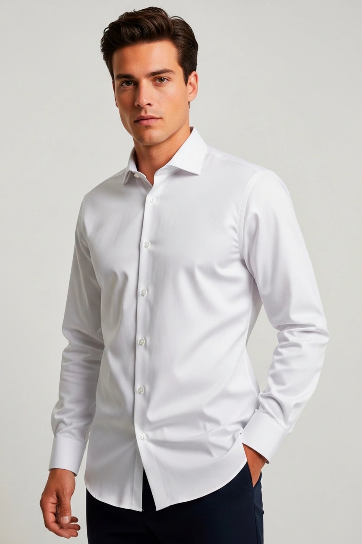 Camisa Manga Longa Slim Fit - Habitat