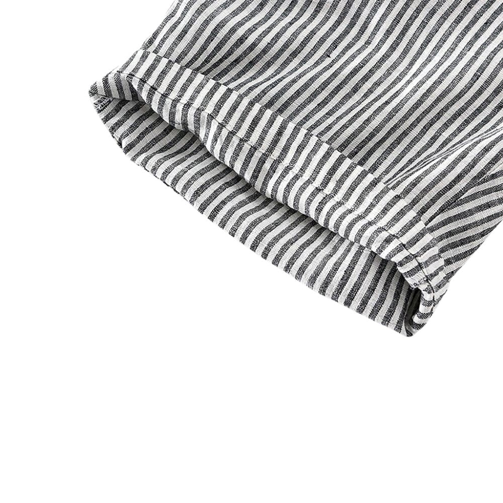 Bermuda Linho Masculina Listrada