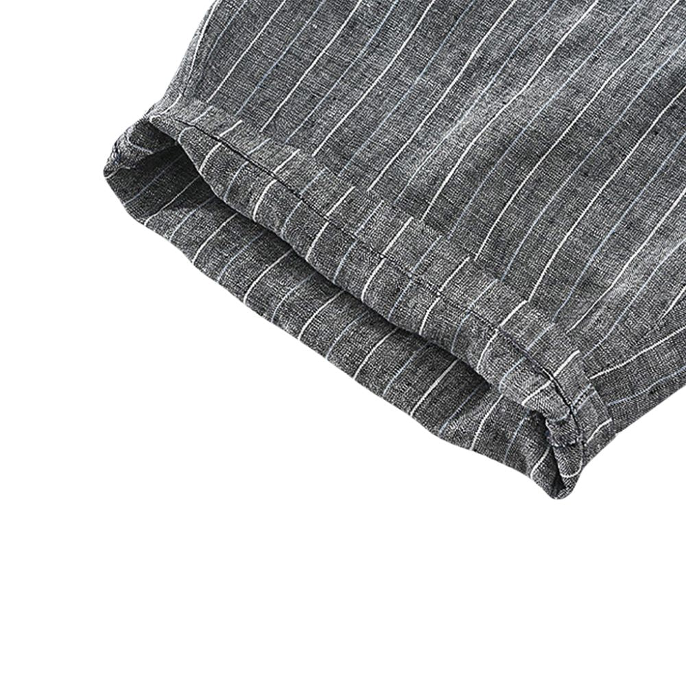 Bermuda Linho Masculina Listrada