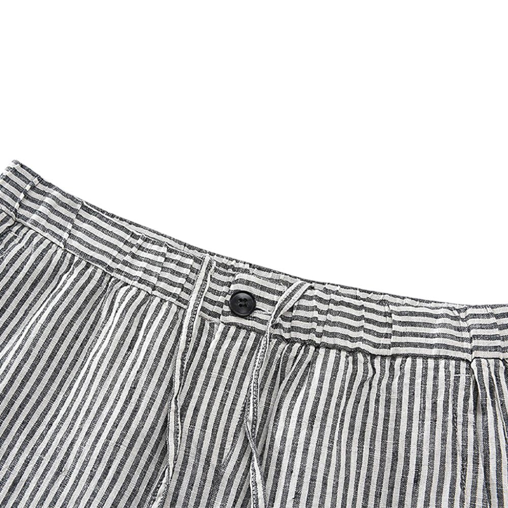 Bermuda Linho Masculina Listrada