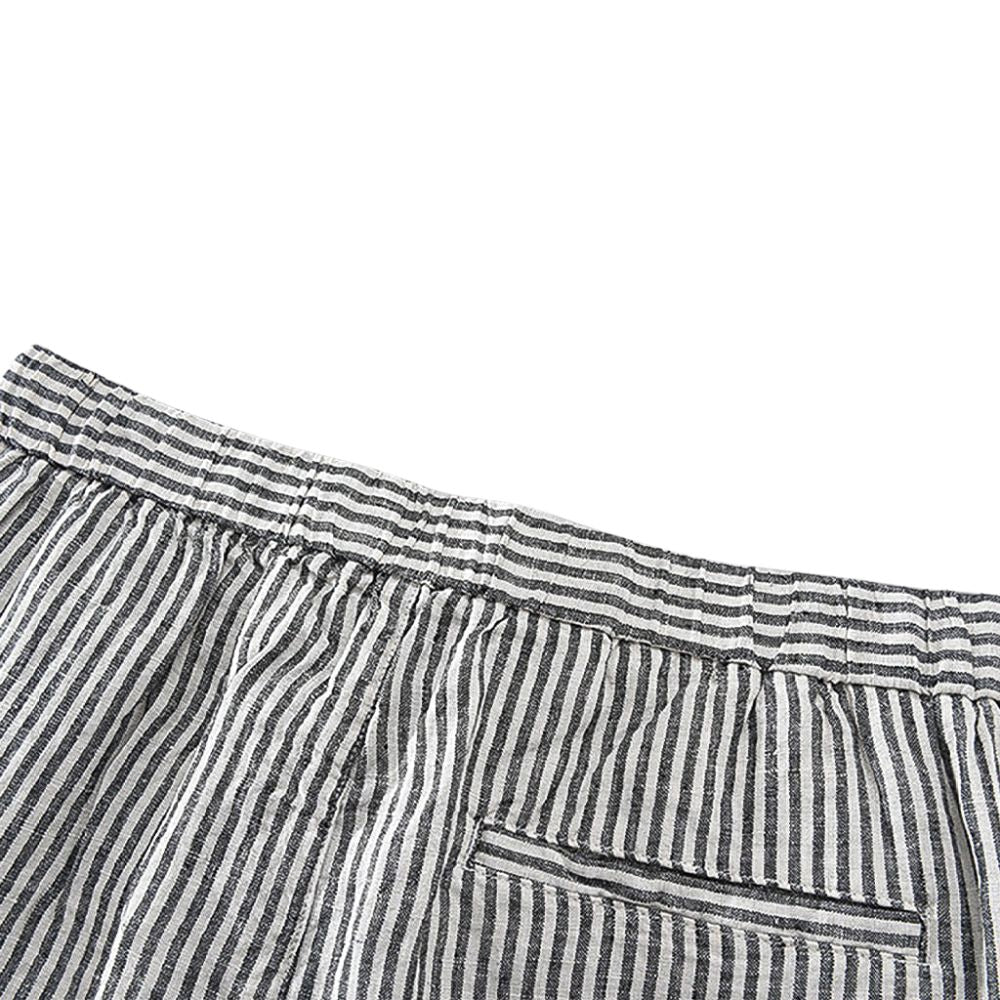 Bermuda Linho Masculina Listrada