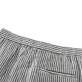 Bermuda Linho Masculina Listrada