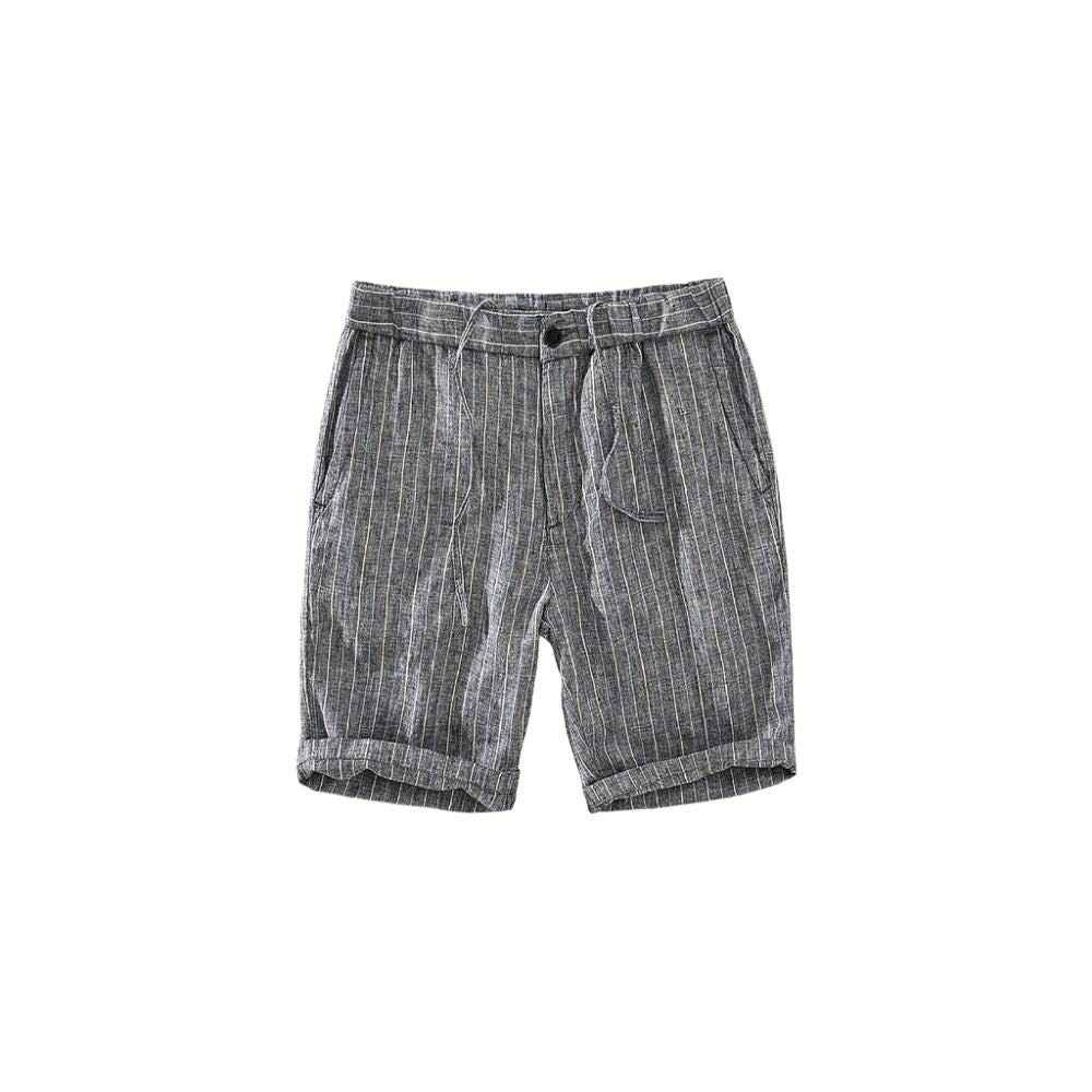 Bermuda Linho Masculina Listrada