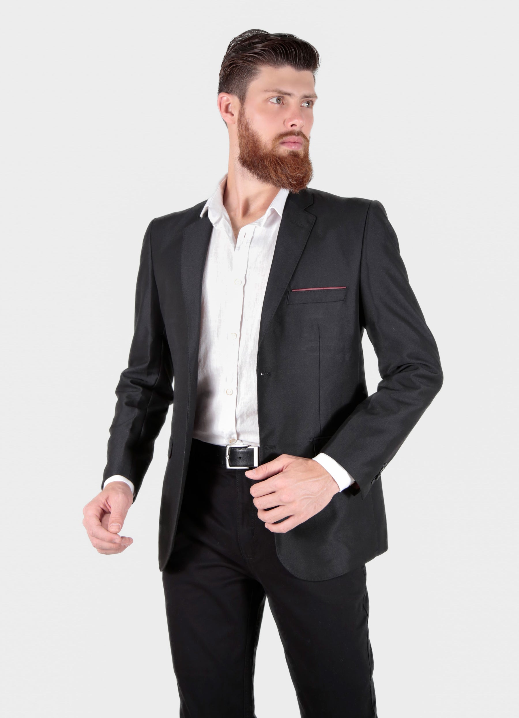 Blazer Slim Masculino Black Premium em Poliviscose | Habitat