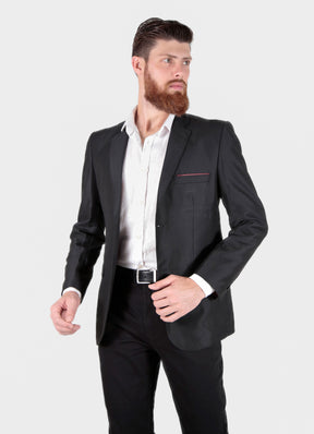 Blazer Slim Masculino Black Premium em Poliviscose | Habitat