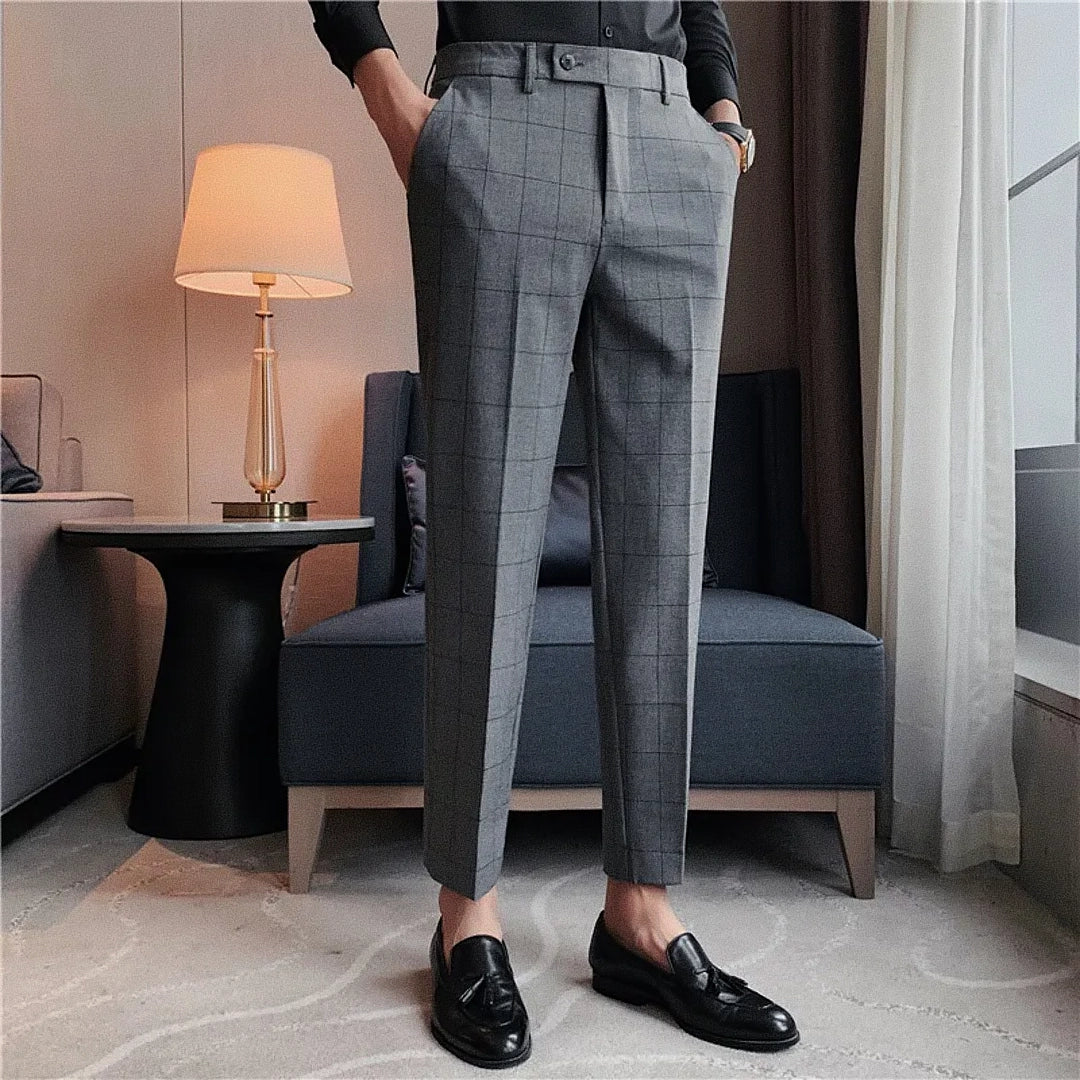 Calça Gurkha Masculina de Alfaiataria Xadrez Firenze