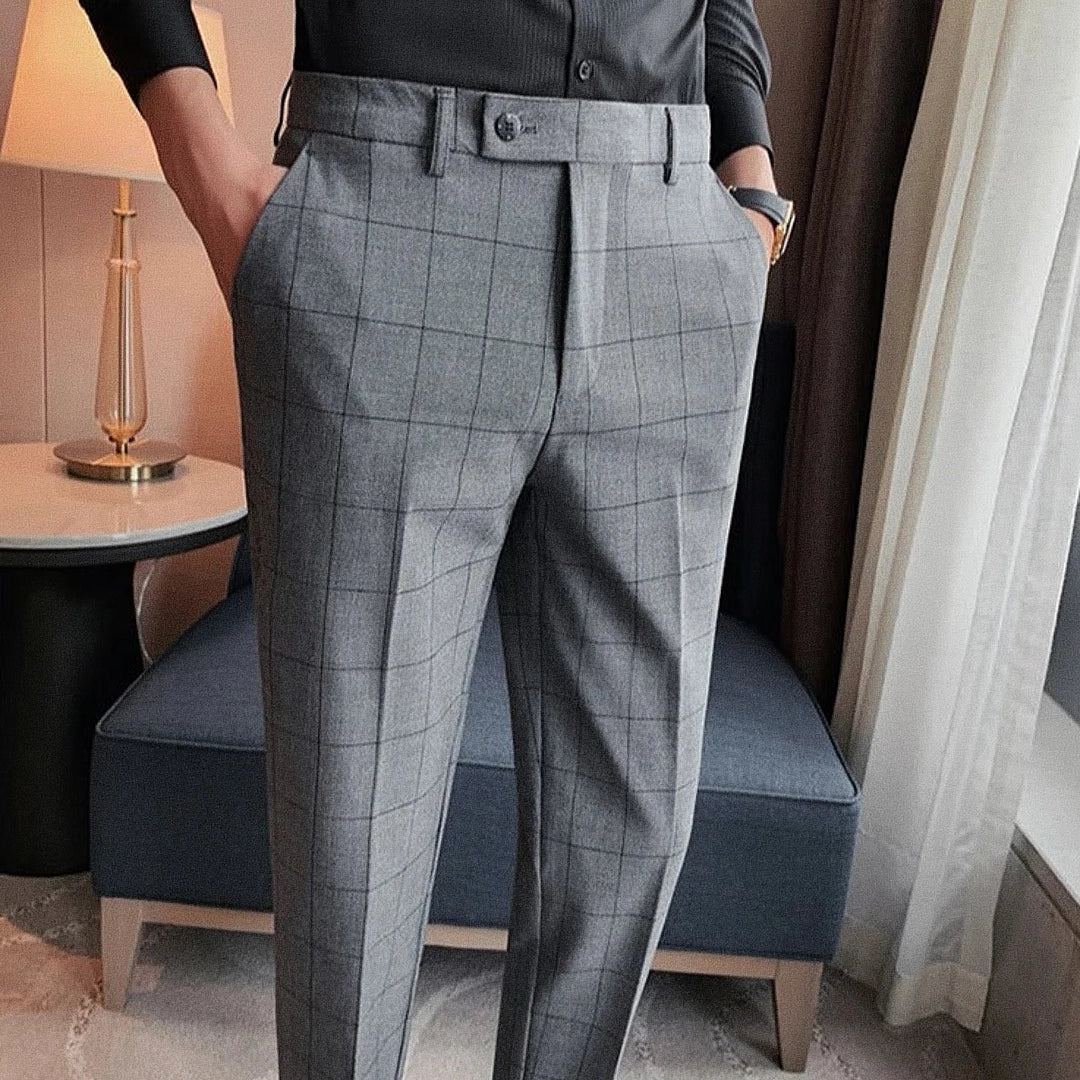 Calça Gurkha Masculina de Alfaiataria Xadrez Firenze