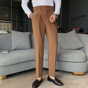 Calça de Alfaiataria Masculina com Ajuste Lateral Monza