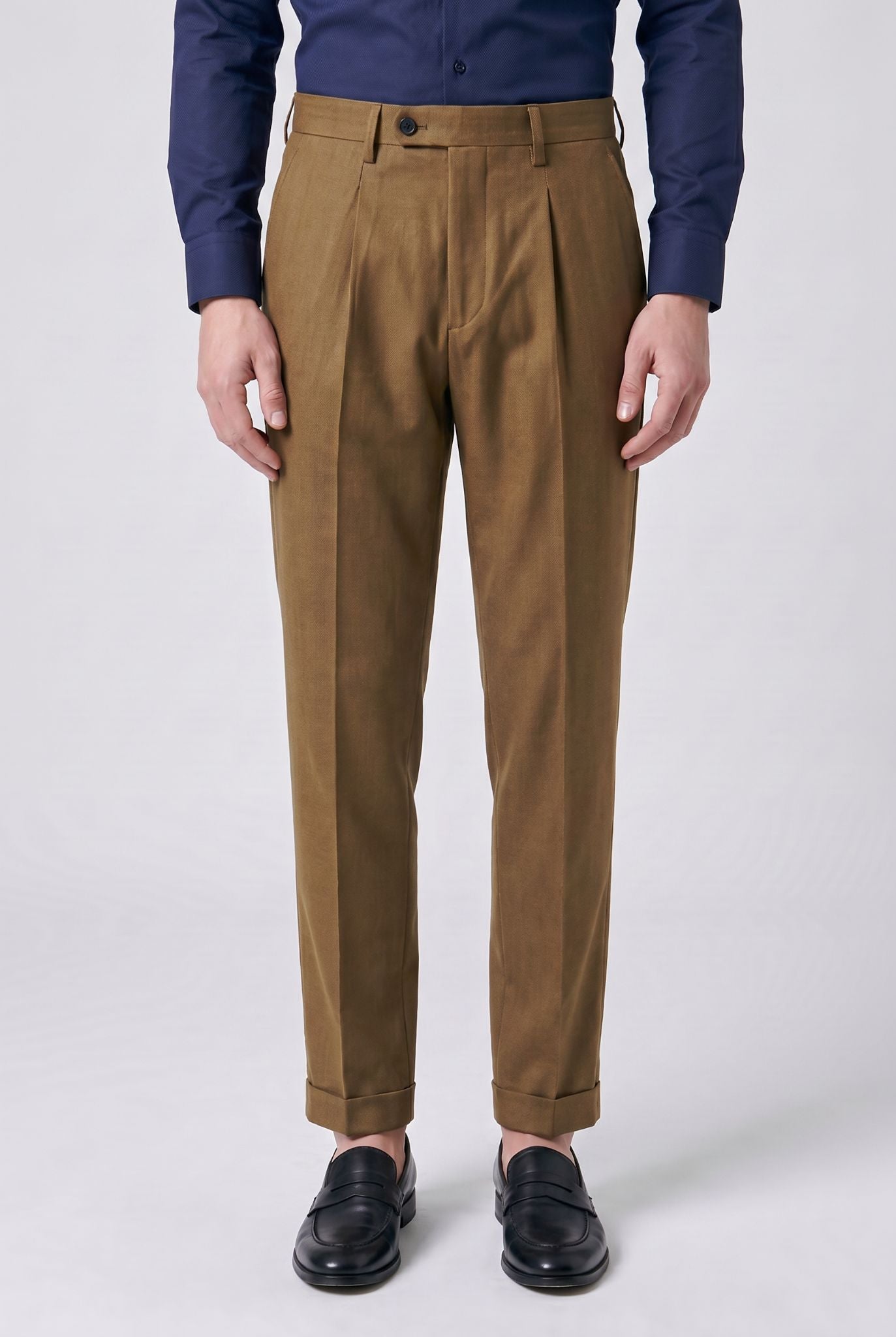 Calça de Alfaiataria Masculina Cáqui Modena