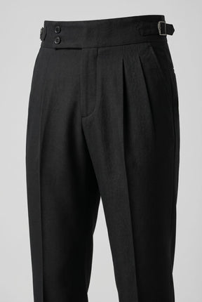Calça de Alfaiataria Masculina Preta Bellagio