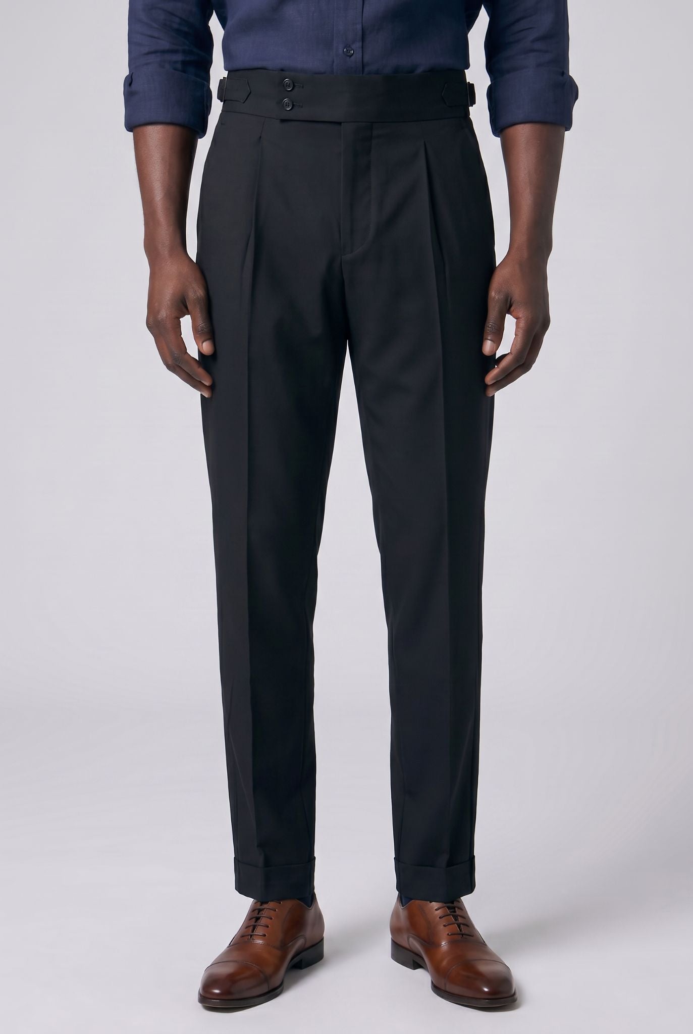 Calça de Alfaiataria Masculina Preta Bellagio
