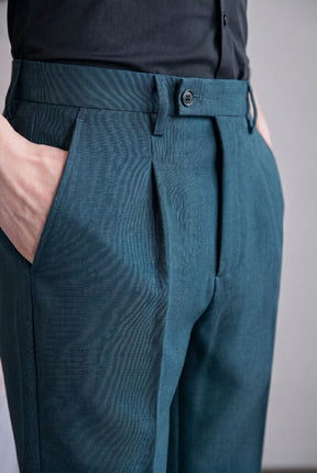 Calça de Alfaiataria Masculina Verde Musgo Ravello