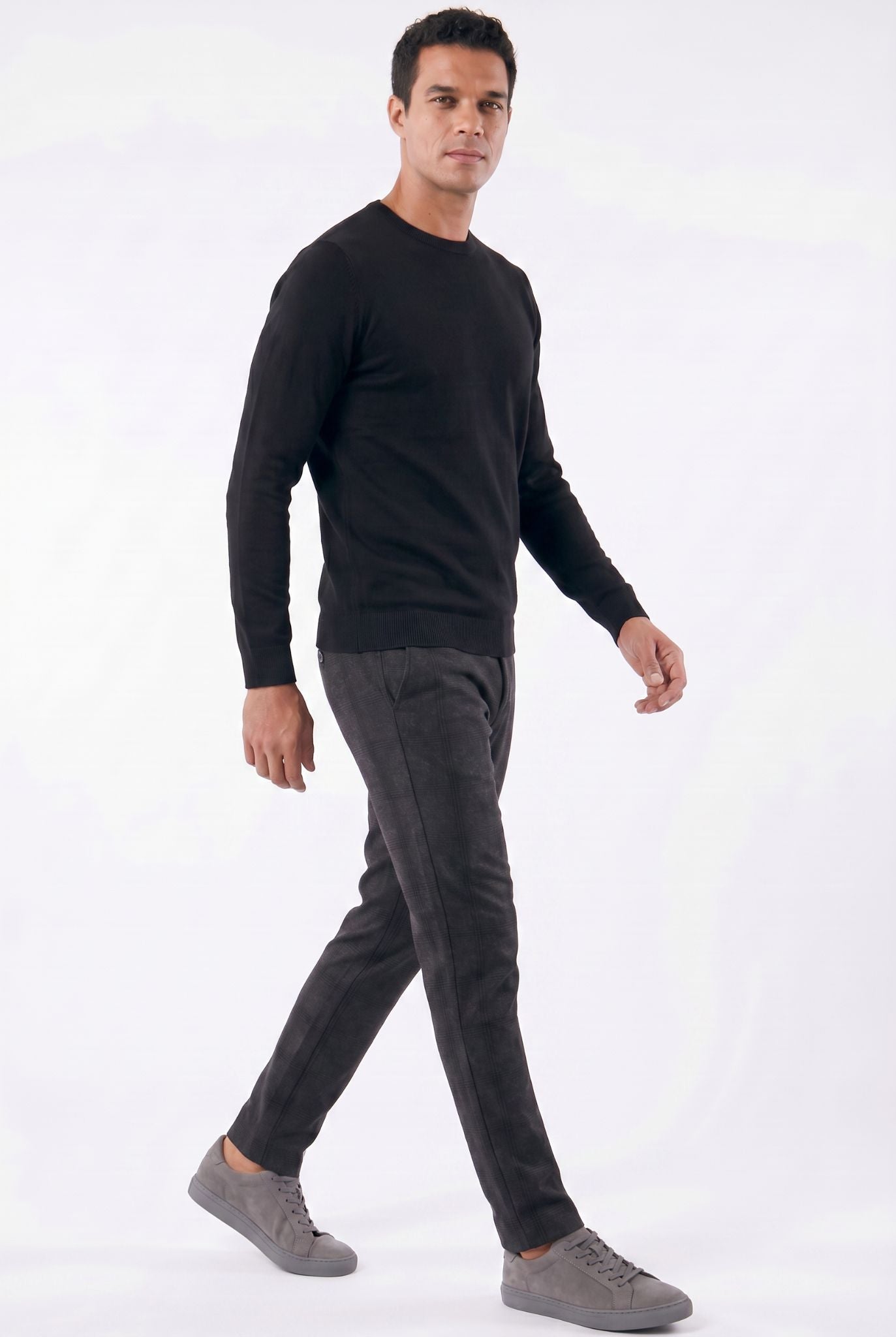 Calça de Alfaiataria Masculina Xadrez Kensington