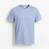 Camiseta Masculina Azul Estilo Casual Minimalista