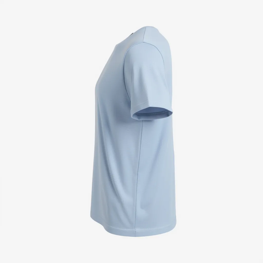 Camiseta Masculina Azul Estilo Casual Minimalista