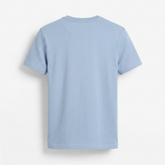Camiseta Masculina Azul Estilo Casual Minimalista