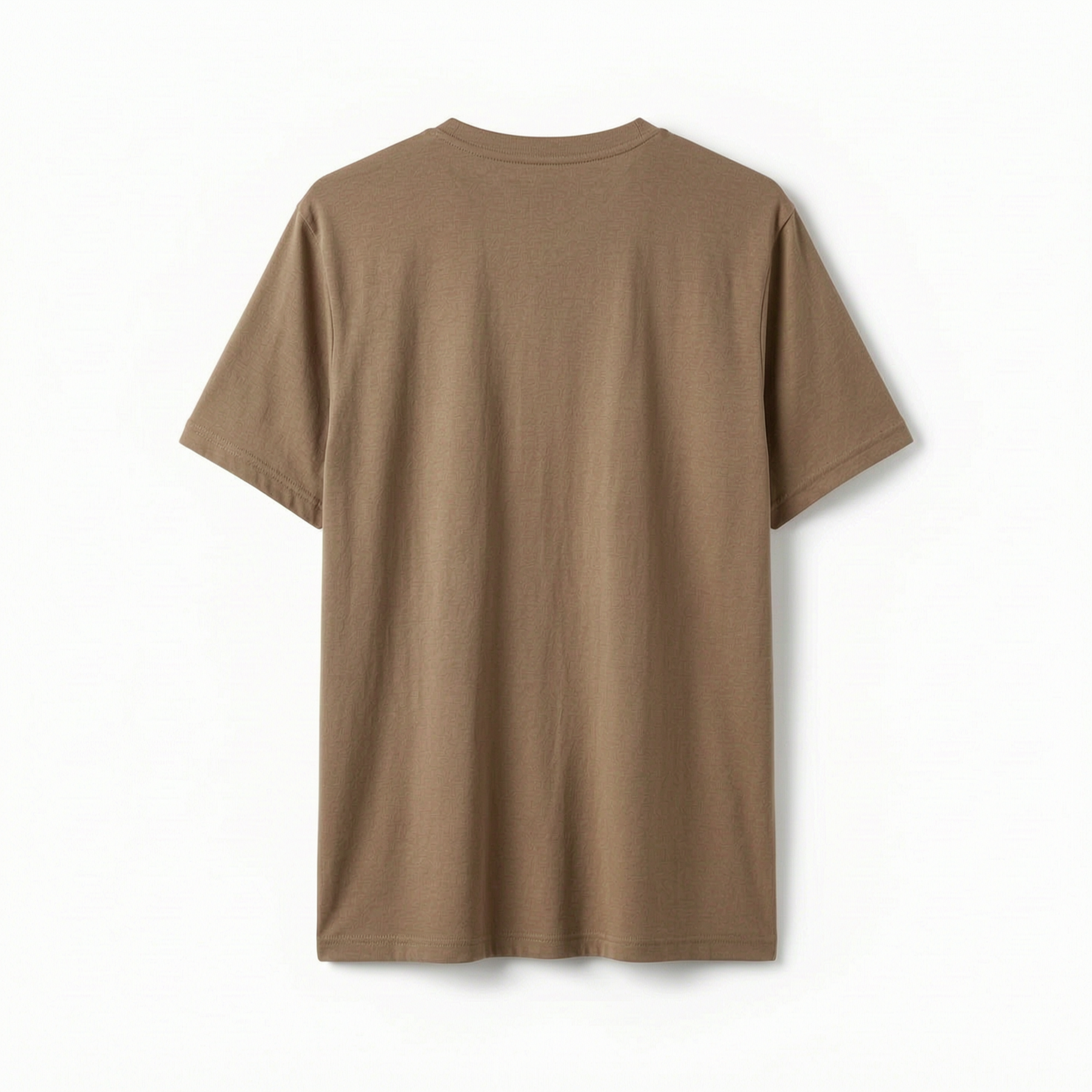 Camiseta Masculina Marrom Manga Curta Simples