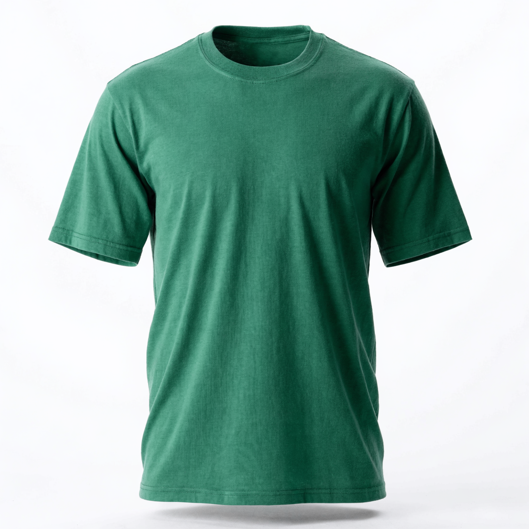 Camiseta Masculina Verde Visual Limpo Casual