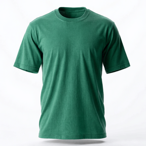 Camiseta Masculina Verde Visual Limpo Casual