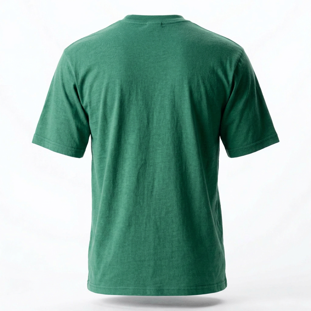 Camiseta Masculina Verde Visual Limpo Casual