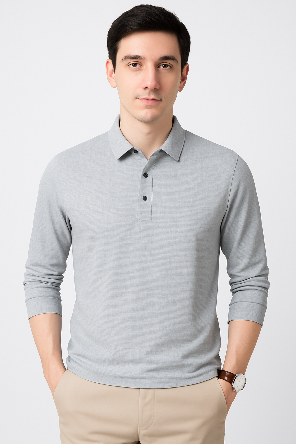 Camisa Polo - Manga Longa