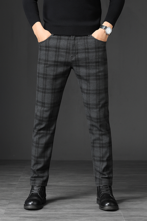 Calça Slim-Fit Xadrez