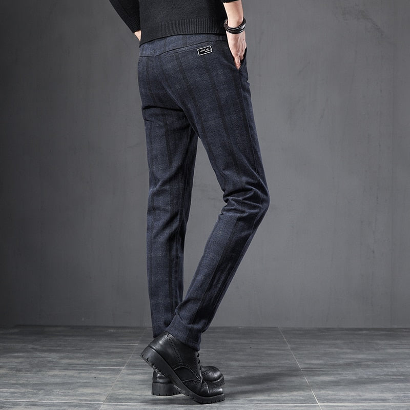Calça de Alfaiataria Masculina Xadrez Kensington