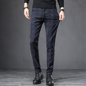 Calça de Alfaiataria Masculina Xadrez Kensington