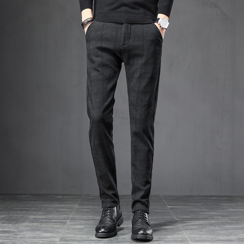 Calça de Alfaiataria Masculina Xadrez Kensington