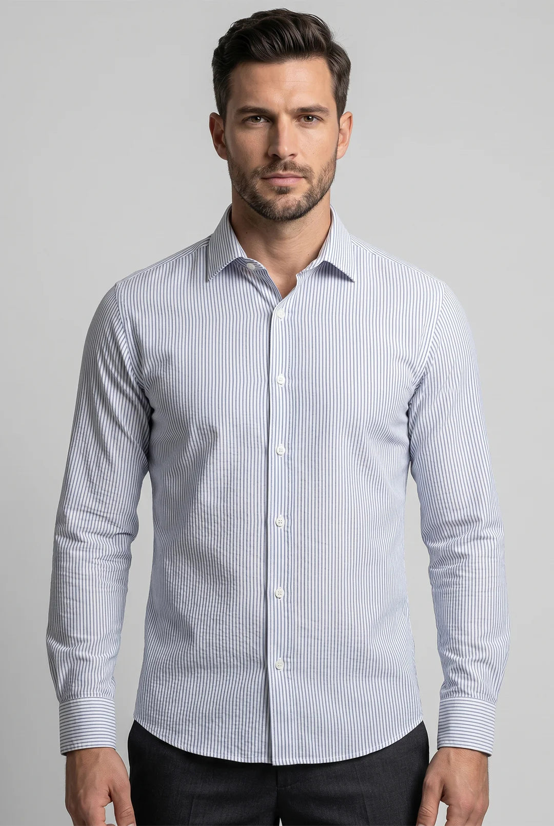 Camisa Slim Fit Listrada - Habitat