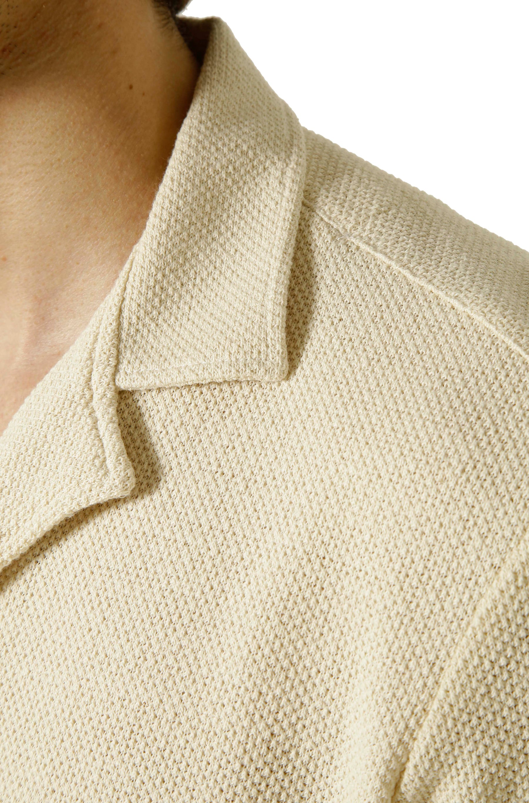 Camisa Manga Curta Gola Esporte Texturizada - Habitat