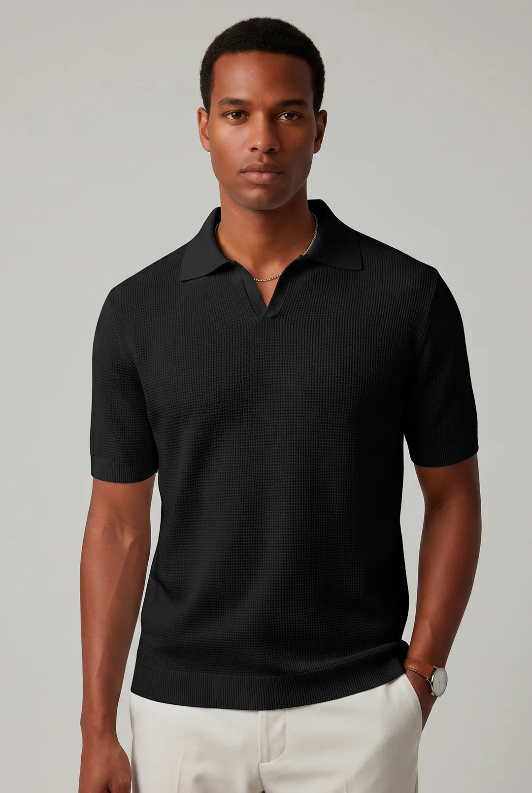 Polo Tricot Texturizada