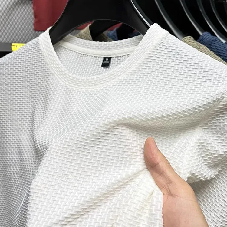 Camisa Básica Masculina – Seda de Gelo