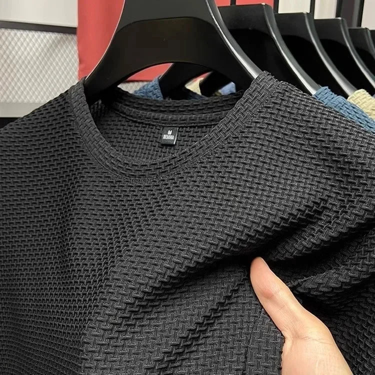 Camisa Básica Masculina – Seda de Gelo