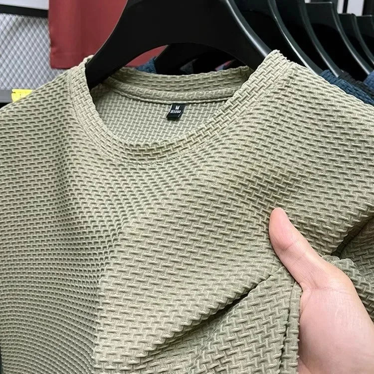 Camisa Básica Masculina – Seda de Gelo