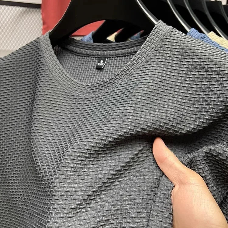 Camisa Básica Masculina – Seda de Gelo