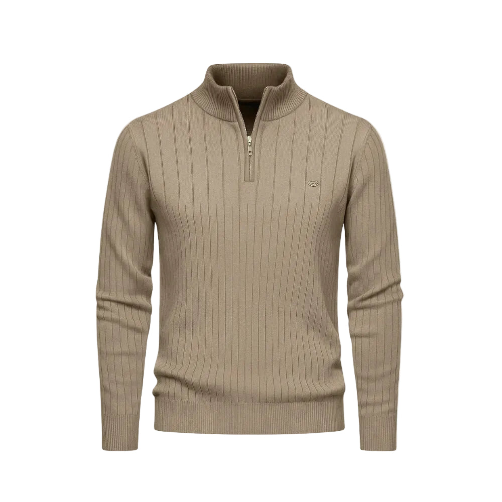 Suéter Masculino Gola Alta com Zíper Verri