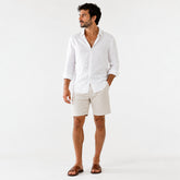 Bermuda de Linho - HM Cinza