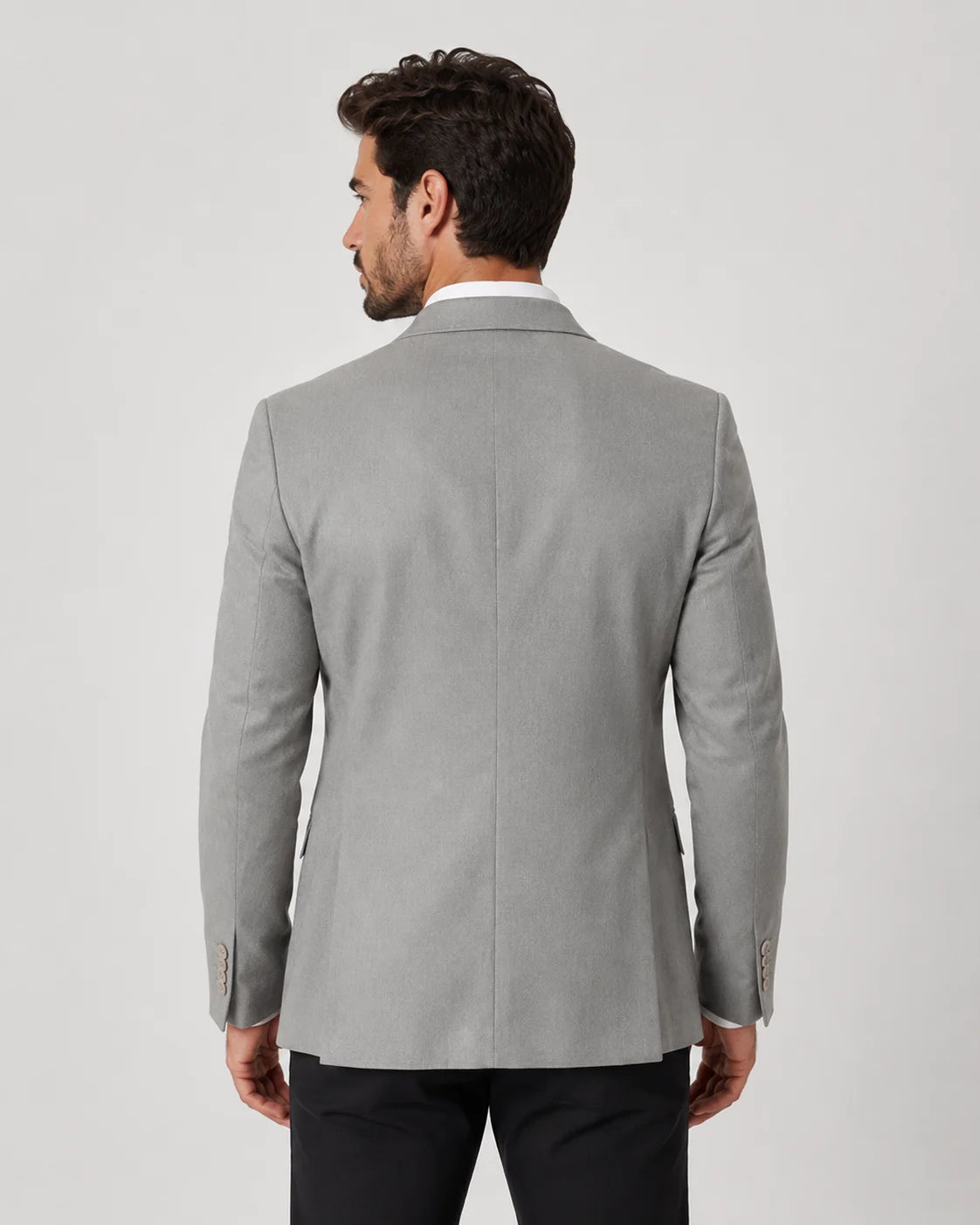 Blazer Slim Masculino Cinza em Poliviscose | Habitat