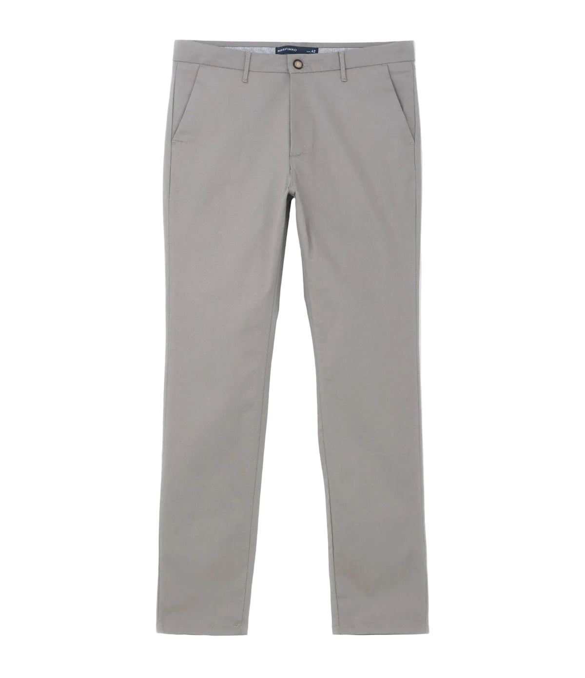 Calça Slim Básica em Sarja | Elastano Limestone