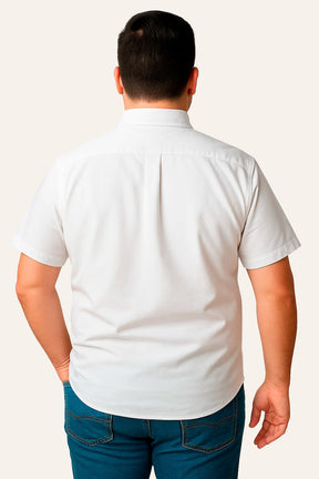 Camisa Manga Curta Plus - Oxford
